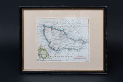 Mapa de Belle-Île-en-Mer. Mapa de Bell’Isle dividi