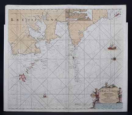 Van Keulen (Johannes) Mapa holandés de una parte d