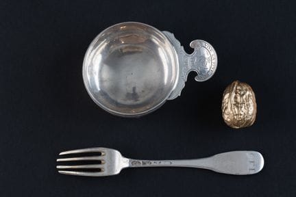 TASSE A VIN en argent (950). 
ROUEN, Mathieu-Pierr
