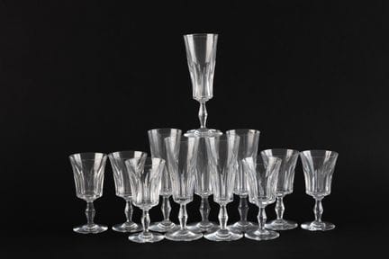 BACCARAT
Modèle Polignac
Partie de service de verr