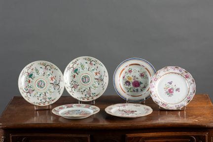CHINE, Compagnie des Indes
Assiette creuse en porc