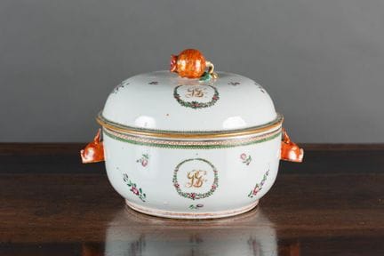 CHINE, Compagnie des Indes
Soupière en porcelaine 