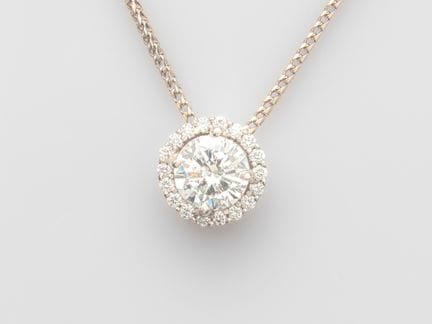 Necklace in 750°/°°(18K) white gold, comprising a 