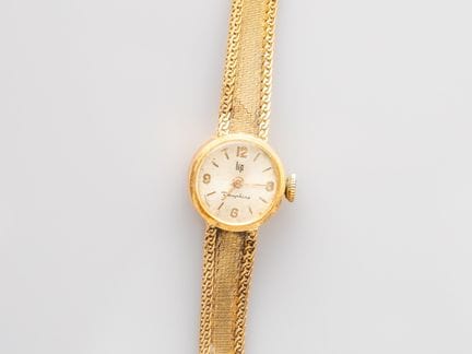 LIP, Dauphine, ladies' wristwatch in 750°/°° (18K)
