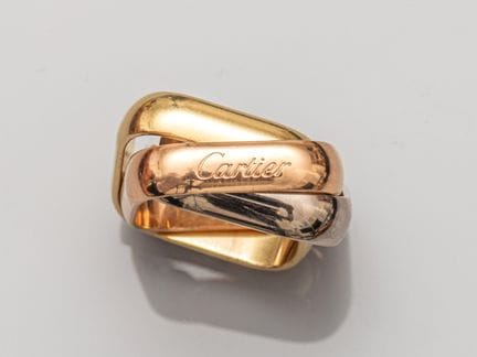 CARTIER, Trinity Cushion Large collection, 750°/°°