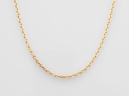 750°/°° (18K) yellow gold chain, forçat link style