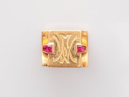 Beautiful signet ring in 750°/°° (18K) yellow gold