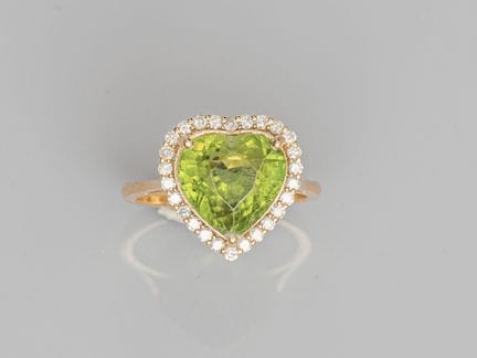 750°/°° (18K) yellow gold ring, set with a 6.34 ct