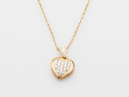 Delicate 750°/°° (18K) yellow gold chain, forçat l