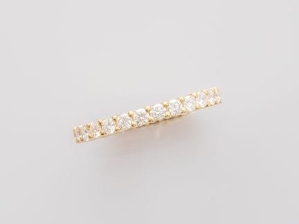 750°/°° (18K) yellow gold diamond wedding band, se