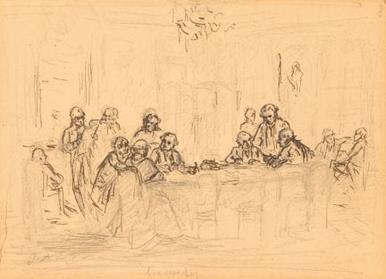École française du XIXème siècle
Réunion autour d'