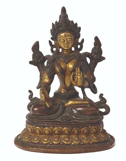 TIBET - Intorno al 1900
Statuetta di Tara Bianca i