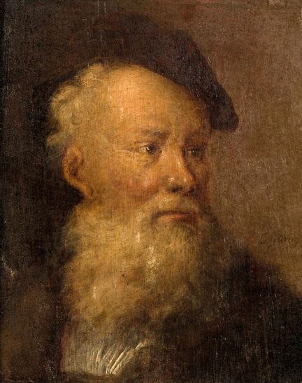 Christian DIETRICY (1712-1774)
Tête d'homme barbu 