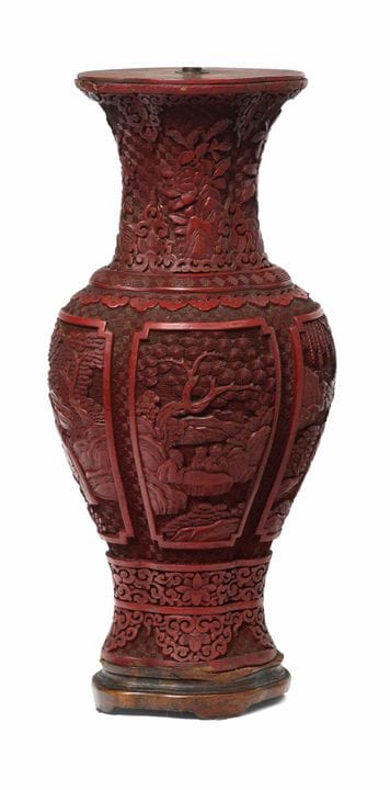 CINA - XIX secolo
Vaso a forma di balaustra e quad