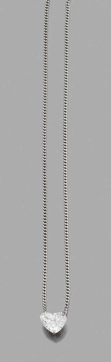 HARRY WINSTON 
Pendentif en platine orné d'un diam