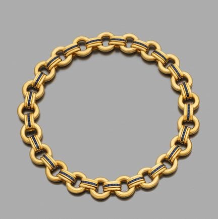CRISTOFOL
Collier en or 18K (750) pouvant former 2