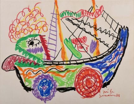 JOSÉ DE GUIMARÃES – geb. 1939 „A Nau Catrineta“, P