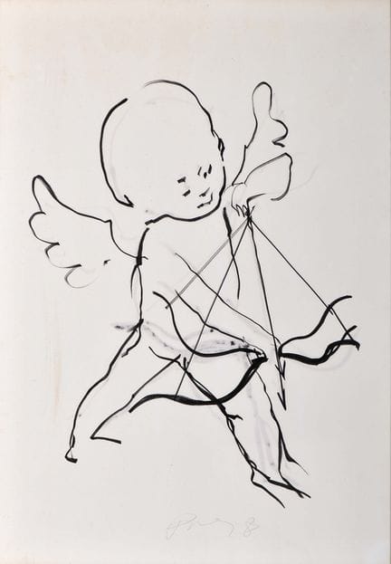 JÚLIO POMAR - 1926-2018 « Cupido », marqueur à enc