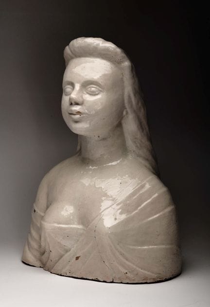 JORGE BARRADAS - 1894-1971 Buste féminin, sculptur