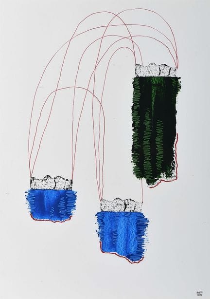 RUI ALGARVIO – geb. 1973 Ohne Titel, Mischtechnik 