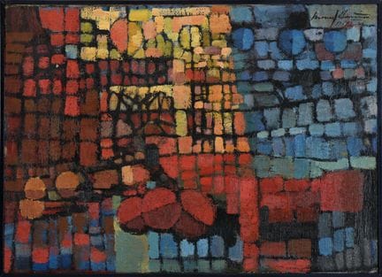 MANUEL D'ASSUMPÇÃO - 1926-1969 Sans titre, huile s