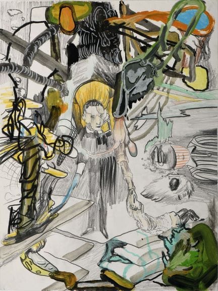 JORGE QUEIROZ – geb. 1966 Ohne Titel, Mischtechnik