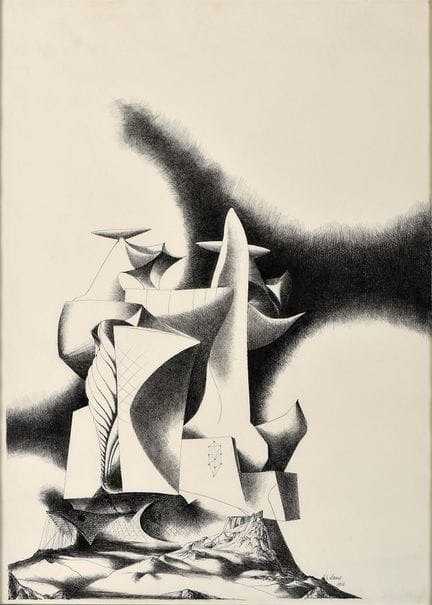 ANTÓNIO AREAL - 1934-1978 Senza titolo, carboncino