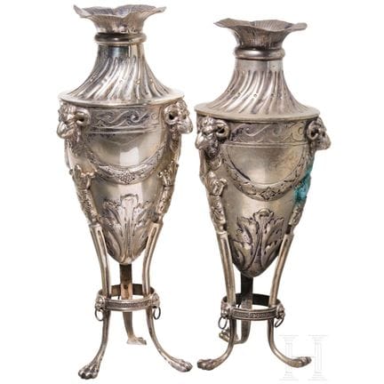 Due vasi d’argento con arieti, Hanau, J.D. Schleis