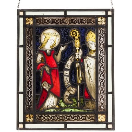 Vetrata tedesca con piombo, XIX secolo  
Realizzat
