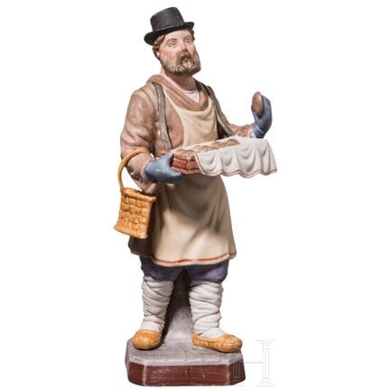 Figurine en porcelaine biscuit représentant un ven