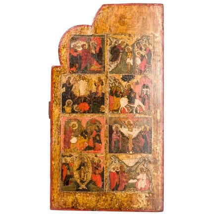 A wing of a Russian royal door triptych, circa 170