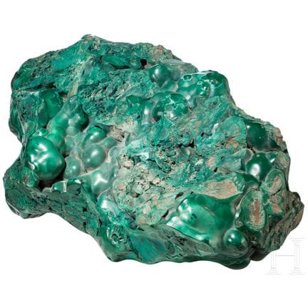 Un grande esemplare di malachite  
Esemplare molto