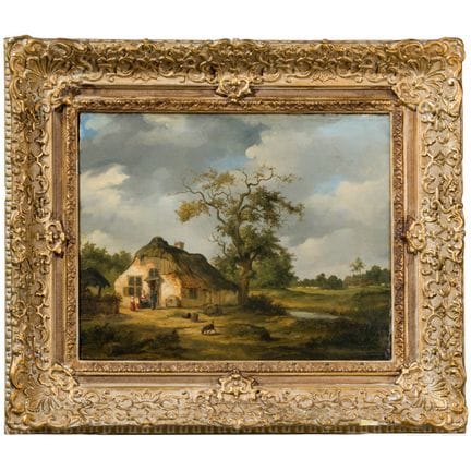 « Paysage rural néerlandais avec ferme », attribué