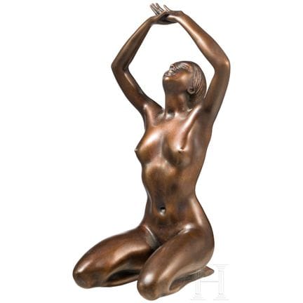 Arno Breker (1900-91) – "Girl in Love", bronzo con