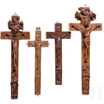 Quattro croci reliquiario, Germania meridionale/Al