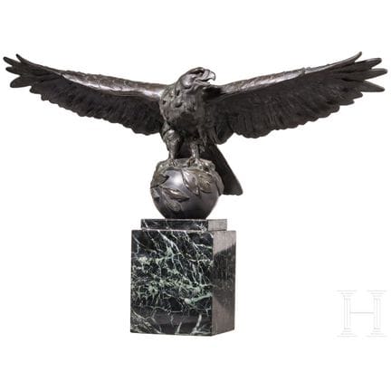 "Aquila su un globo", Anton Büschelberger (1869 Eg