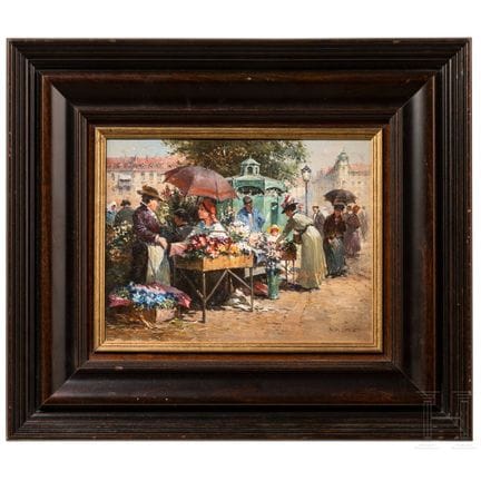 « Au Viktualienmarkt de Munich », Detlev Nitschke 
