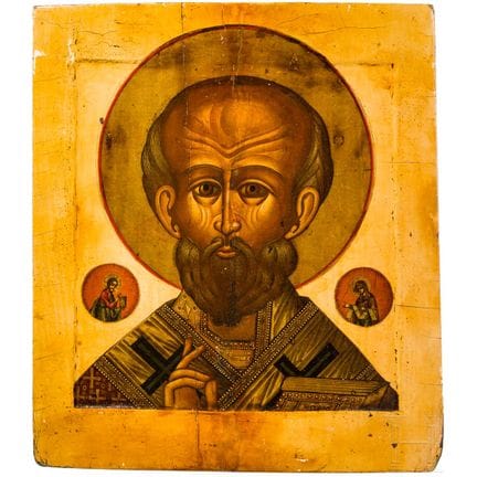 Icône représentant saint Nicolas de Myre, Russie, 