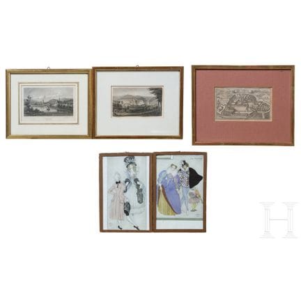 Une petite collection d'estampes, allemandes, XVII
