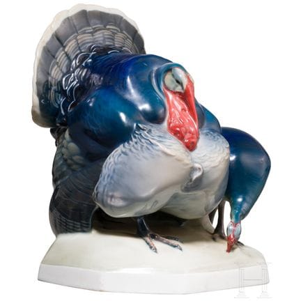 Una pareja de pavos de porcelana, Hulda Krebs-Himm
