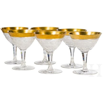 Sei calici da Martini “Splendid”, Karlsbad, Ludwig