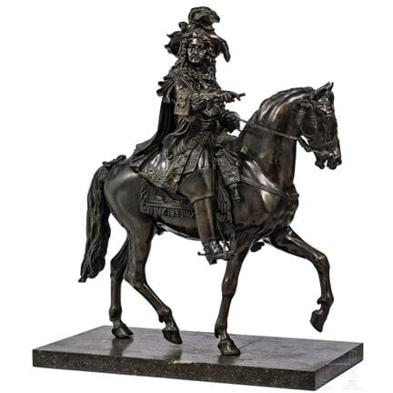 "Luigi XIV a cavallo", da Pierre Cartellier (Parig