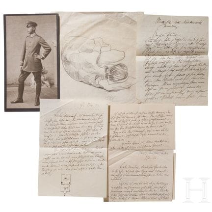 Fritz Klimsch (1870–1960), un dessin, des autograp