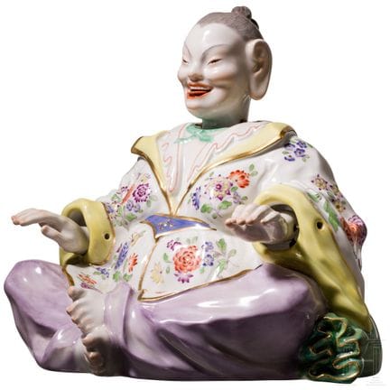 Figura femminile di pagoda che annuisce, Johann Jo