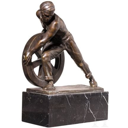 “Worker with a Wheel”, Ernst Seger (Neurode 1865–1