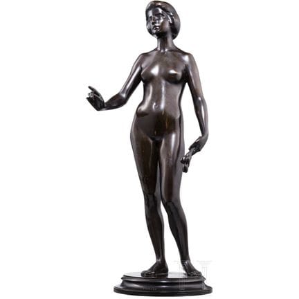 "Figura femminile nuda con fiori", Fritz Christ (B