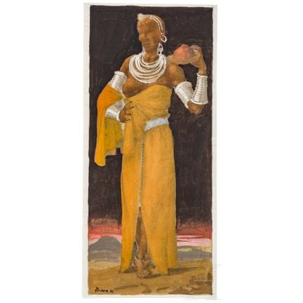 « Maasai Girl », attribué à Werner Peiner (Düsseld