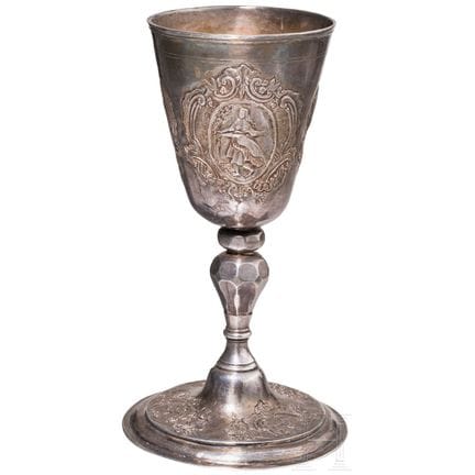 Bicchiere d’argento, tedesco, primi anni del XIX s