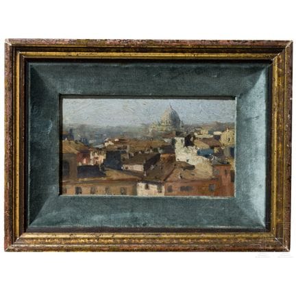 « A View over Rome », porte l'inscription « By Alb