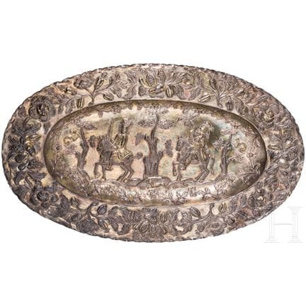 Un grande piatto d’argento, tedesco, probabilmente